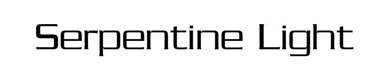 Serpentine Light font preview