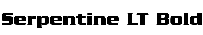 Serpentine LT Bold font preview