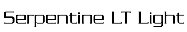 Serpentine LT Light font preview
