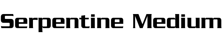 Serpentine Medium font preview