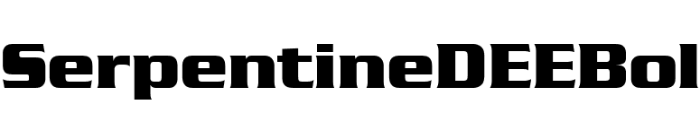 SerpentineDEEBol font preview