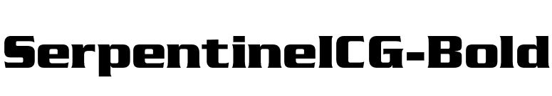 SerpentineICG-Bold font preview