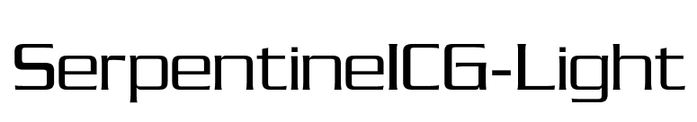 SerpentineICG-Light font preview