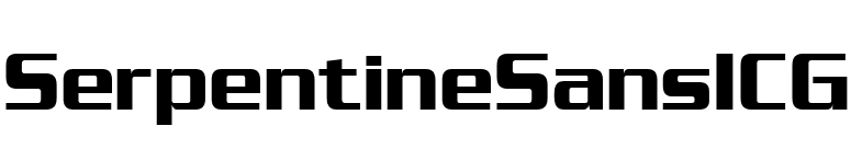 SerpentineSansICG font preview