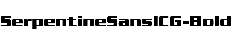 SerpentineSansICG-Bold font preview