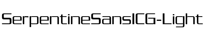 SerpentineSansICG-Light font preview