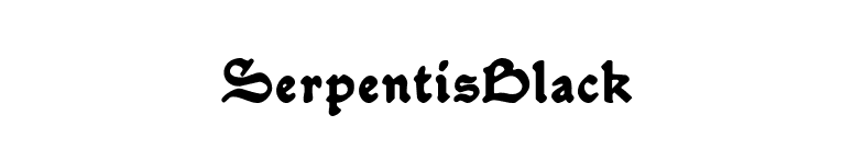 SerpentisBlack font preview