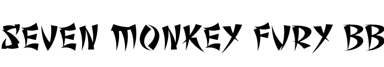 Seven Monkey Fury BB font preview