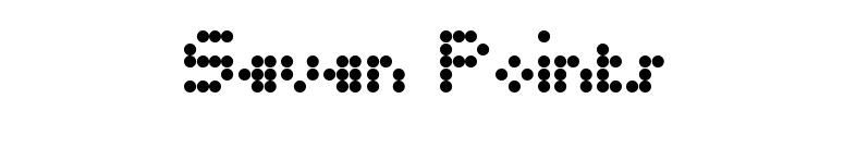 Seven Points font preview