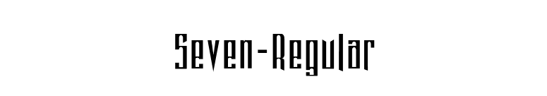 Seven-Regular font preview