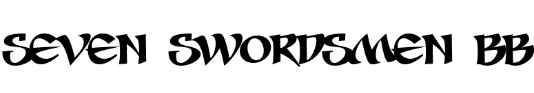 Seven Swordsmen BB font preview