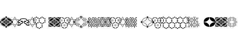 Seven Treasures Ornmnt ITC font preview