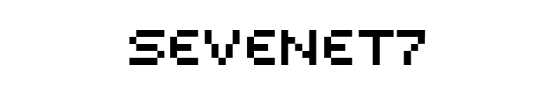 Sevenet7 font preview