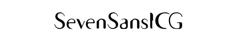 SevenSansICG font preview