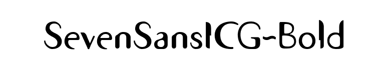 SevenSansICG-Bold font preview