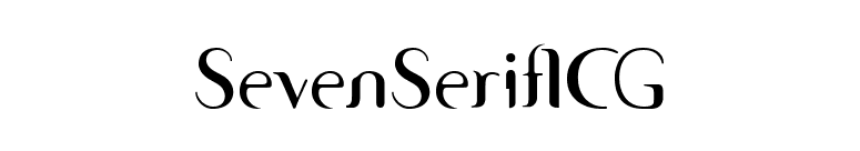SevenSerifICG font preview