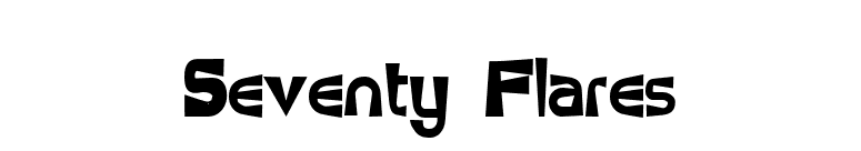 Seventy Flares font preview