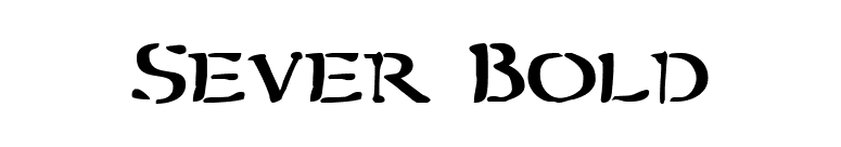 Sever Bold font preview