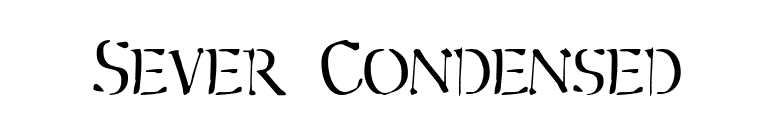Sever Condensed font preview