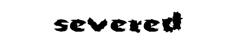 Severed font preview