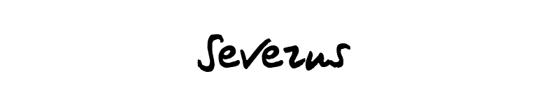 Severus font preview