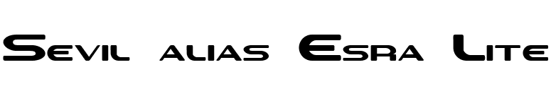 Sevil alias Esra Lite font preview