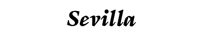 Sevilla font preview