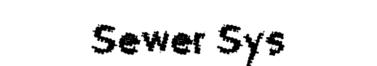 Sewer Sys font preview