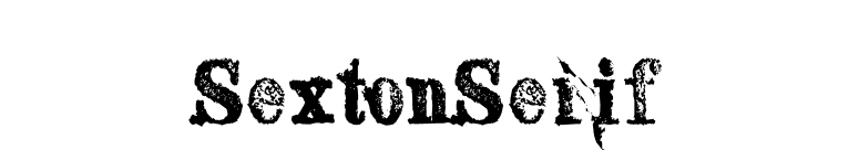 SextonSerif font preview