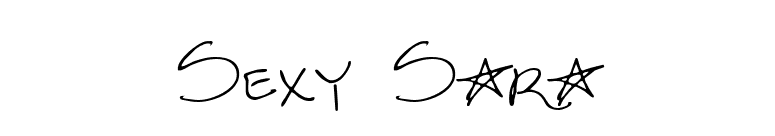 Sexy Sara font preview