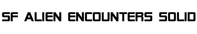 SF Alien Encounters Solid font preview