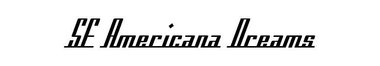 SF Americana Dreams font preview