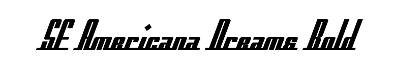SF Americana Dreams Bold font preview