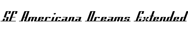 SF Americana Dreams Extended font preview