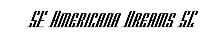 SF Americana Dreams SC font preview