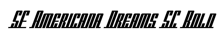 SF Americana Dreams SC Bold font preview