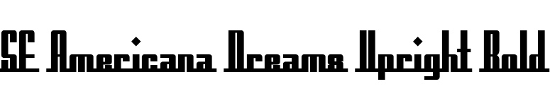 SF Americana Dreams Upright Bold font preview