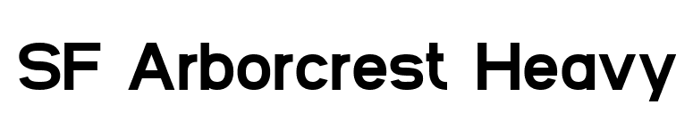 SF Arborcrest Heavy font preview