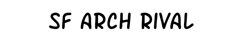 SF Arch Rival font preview