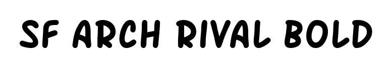 SF Arch Rival Bold font preview