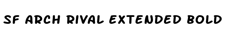SF Arch Rival Extended Bold font preview