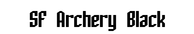 SF Archery Black font preview