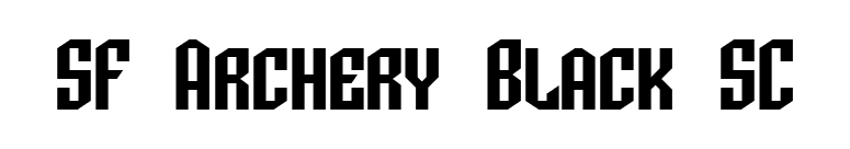 SF Archery Black SC font preview