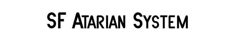 SF Atarian System font preview