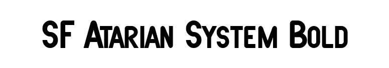 SF Atarian System Bold font preview