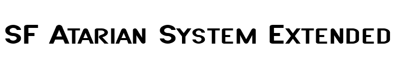 SF Atarian System Extended font preview