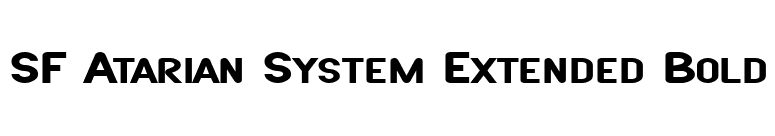 SF Atarian System Extended Bold font preview