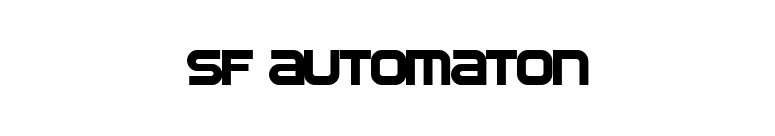 SF Automaton font preview
