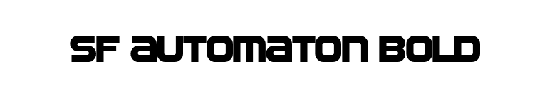 SF Automaton Bold font preview