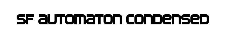 SF Automaton Condensed font preview